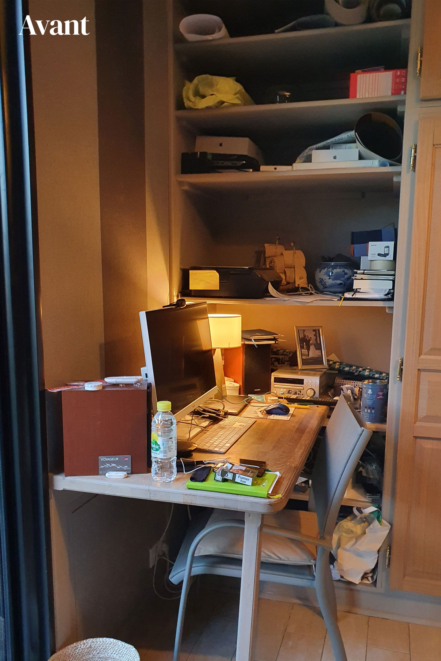 rénovation bureau avant